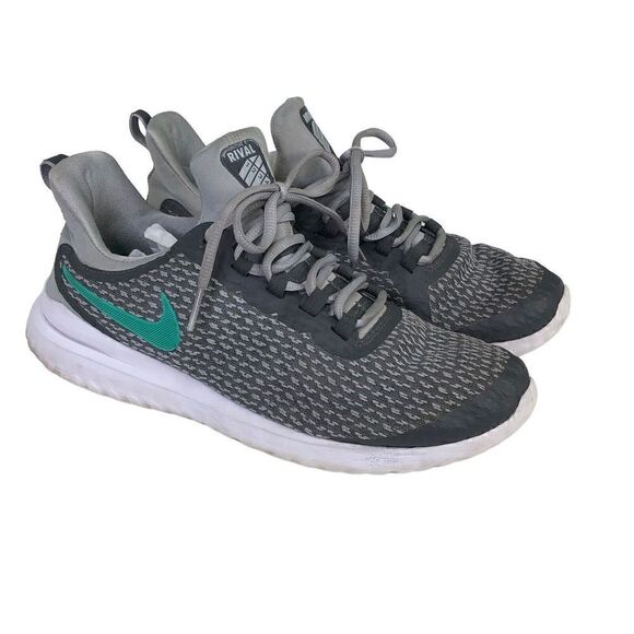 Shoes - Nike Womens Renew Rival AA7411-016 Gray Running Shoes Sneakers Size 9